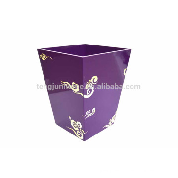 Spray painted handmade waste bin with factory price